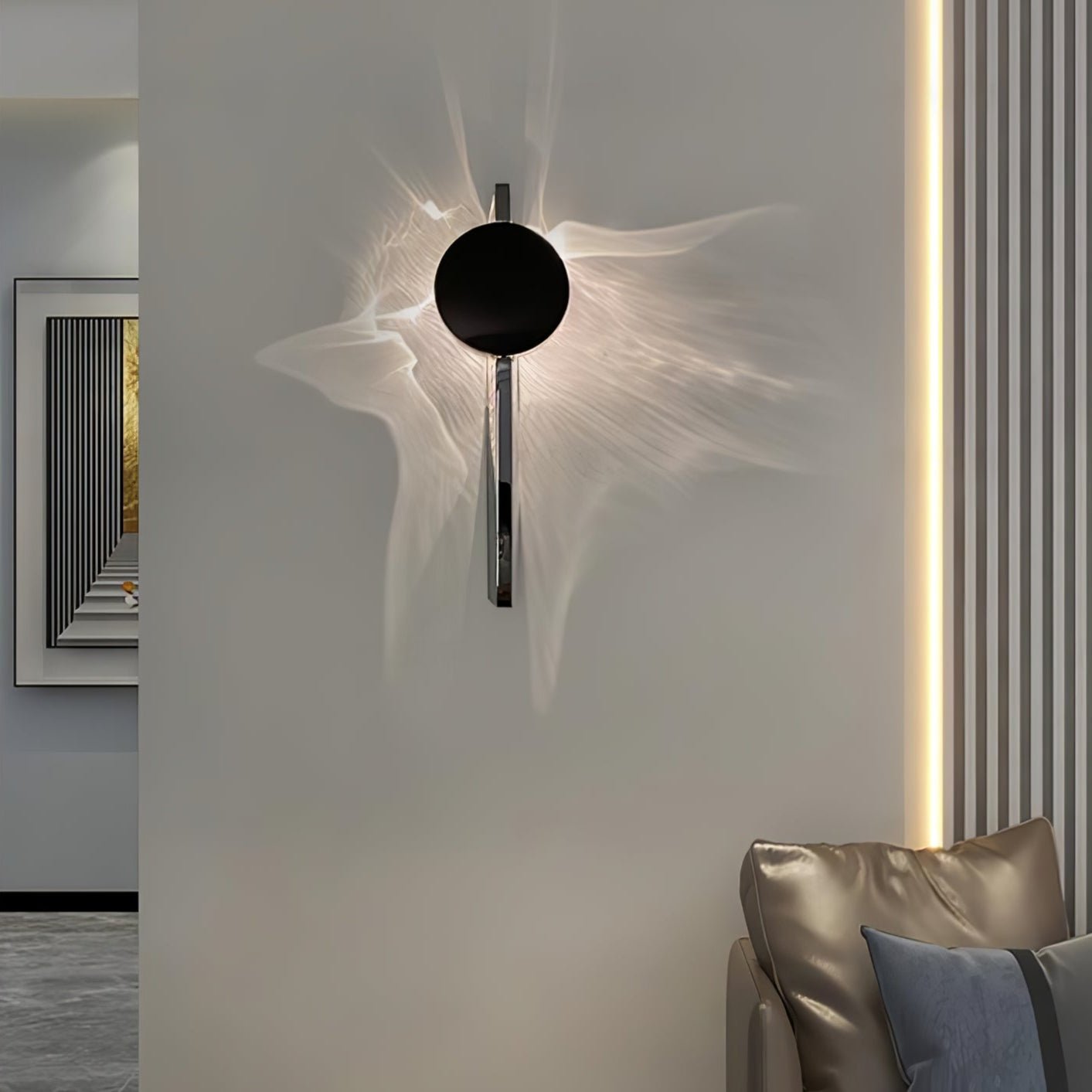 Creative Light And Shadow Wall Lamp - Lamp Outdoor
