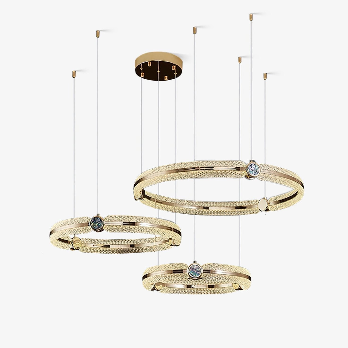 Aurora Chandelier Creative Ring - Lamp Outdoor