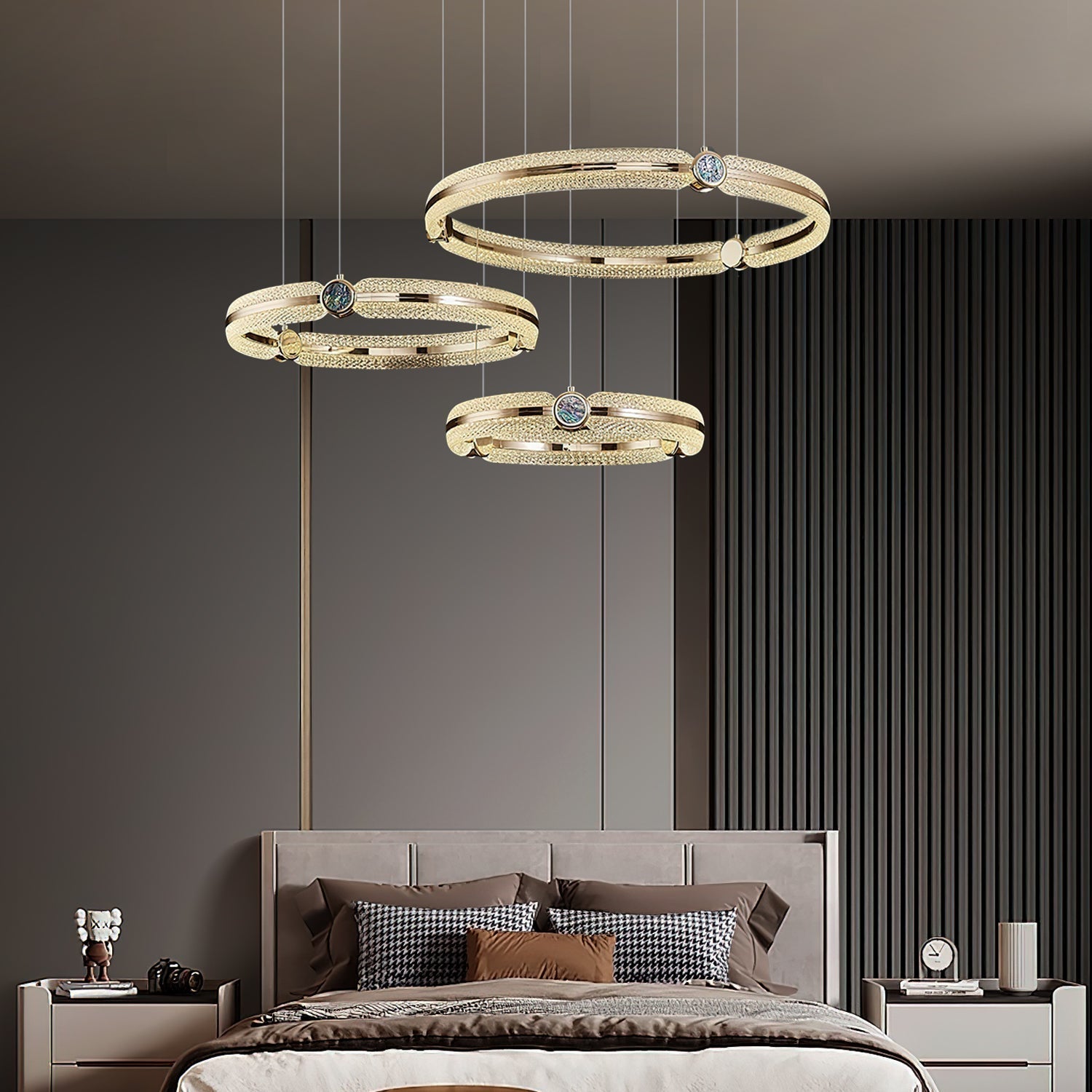 Aurora Chandelier Creative Ring - Lamp Outdoor