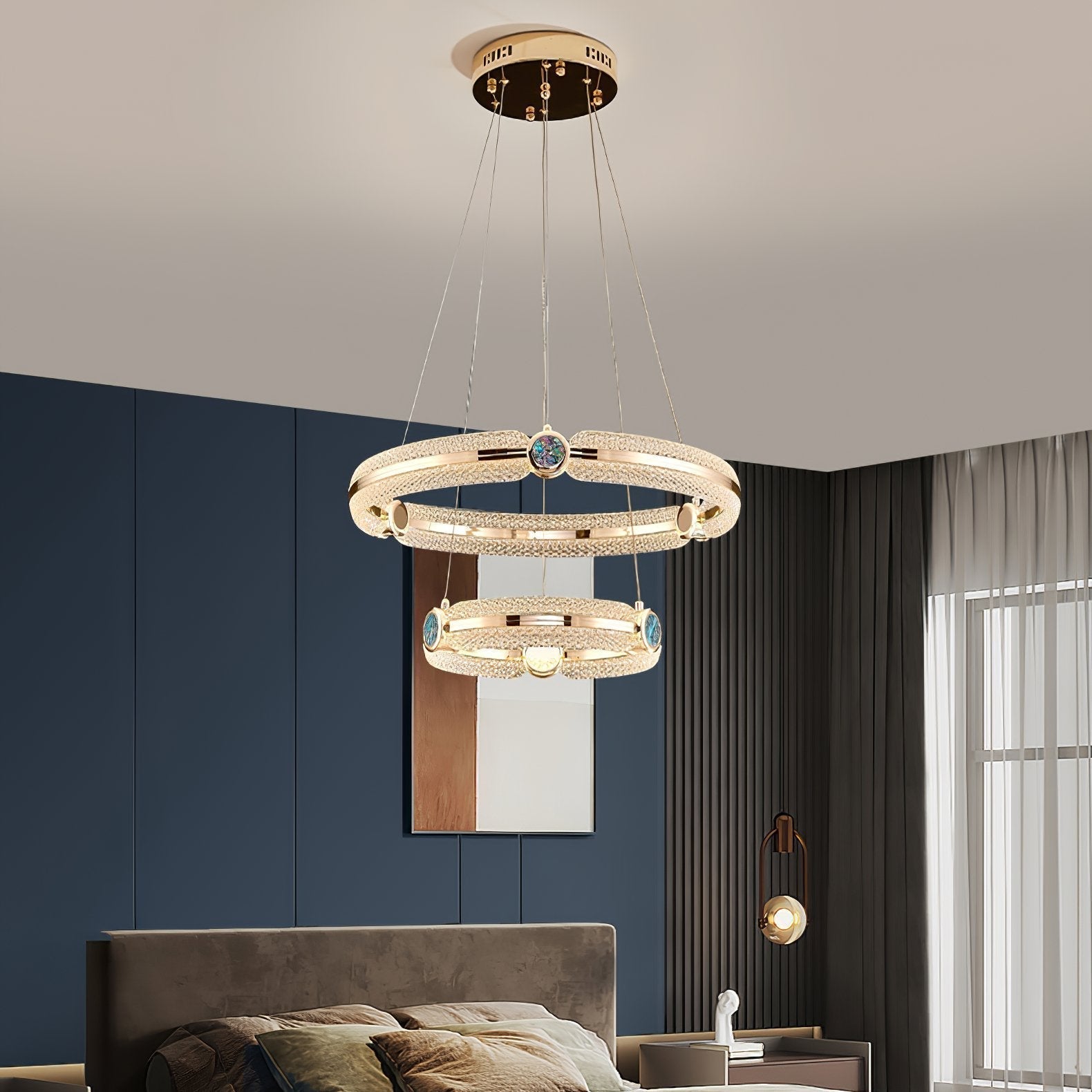 Aurora Chandelier Creative Ring - Lamp Outdoor