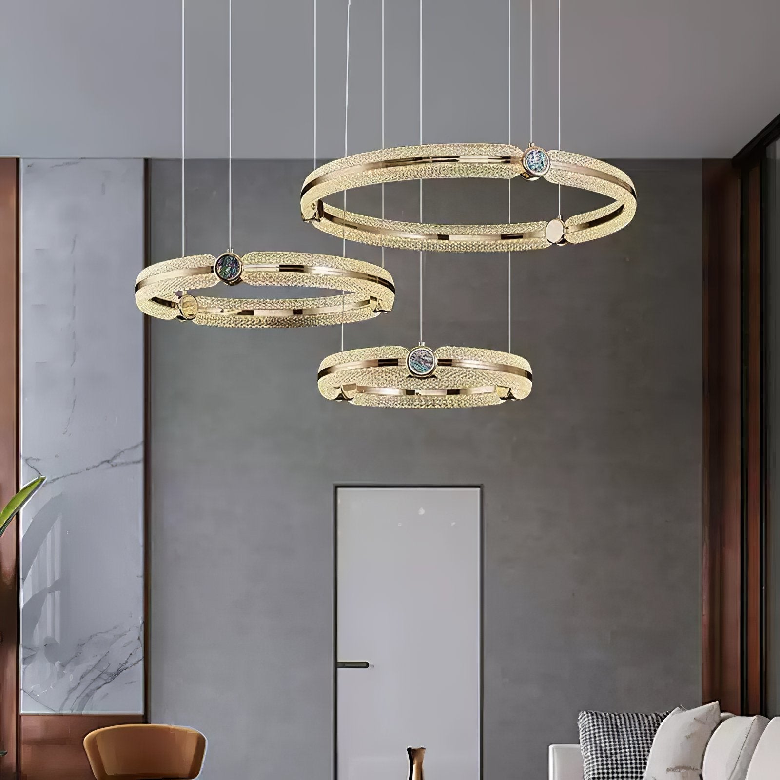 Aurora Chandelier Creative Ring - Lamp Outdoor