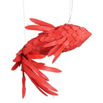 Vamararae Crimson Swirl Koi Pendant Light - Lamp Outdoor
