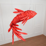 Vamararae Crimson Swirl Koi Pendant Light - Lamp Outdoor