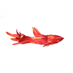 Vamararae Crimson Swirl Koi Pendant Light - Lamp Outdoor