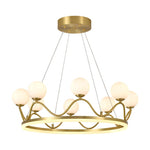 Crown Brass Chandelier - Lamp Outdoor