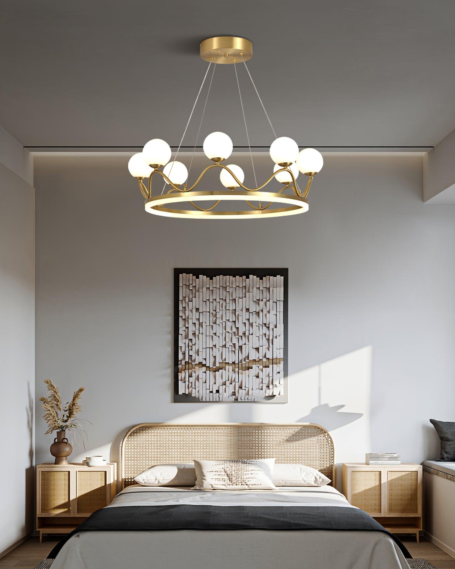 Crown Brass Chandelier - Lamp Outdoor