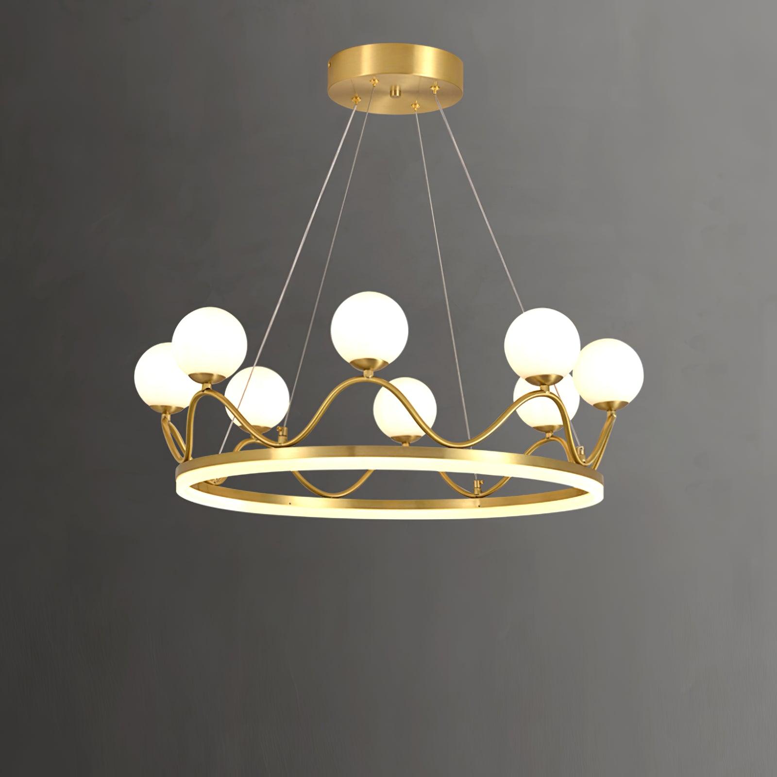 Crown Brass Chandelier - Lamp Outdoor