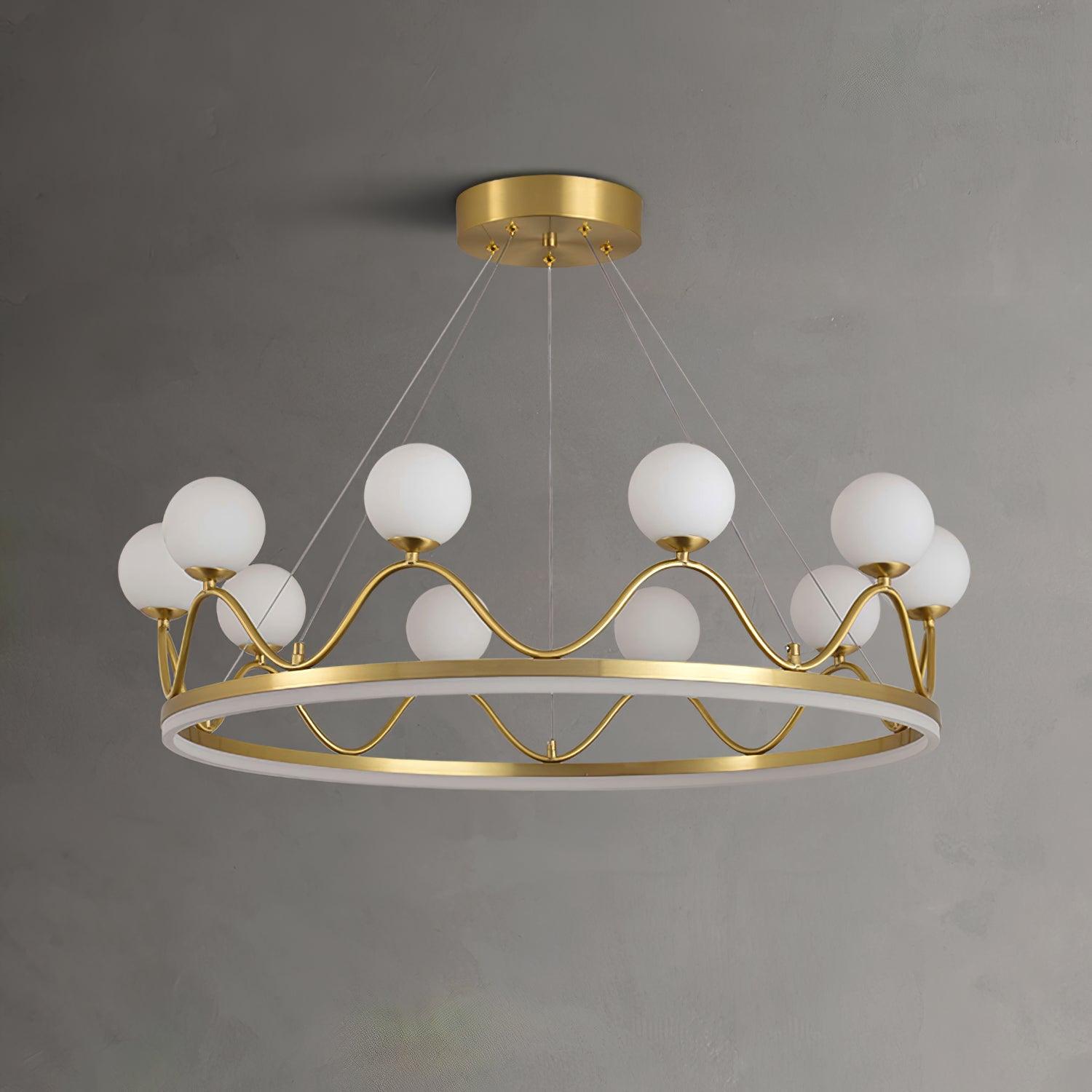 Crown Brass Chandelier - Lamp Outdoor