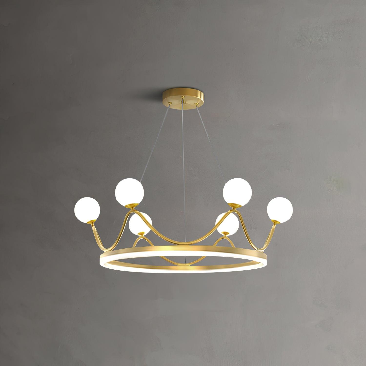Crown Brass Chandelier - Lamp Outdoor