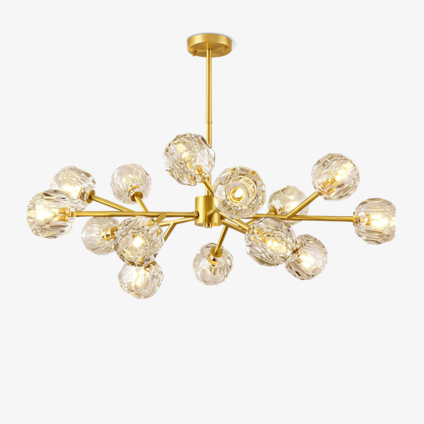 Crystal Ball Round Cluster Chandelier - Lamp Outdoor