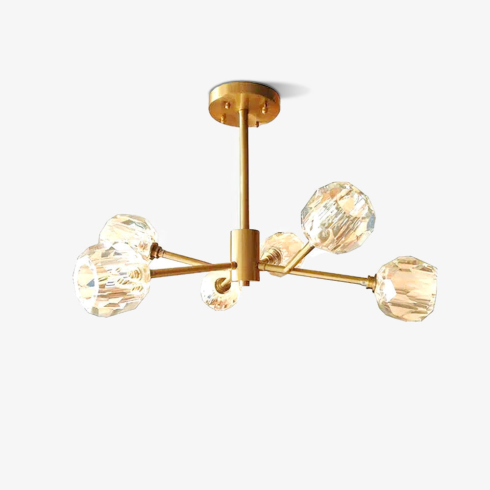 Crystal Ball Round Cluster Chandelier - Lamp Outdoor
