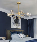 Crystal Ball Round Cluster Chandelier - Lamp Outdoor