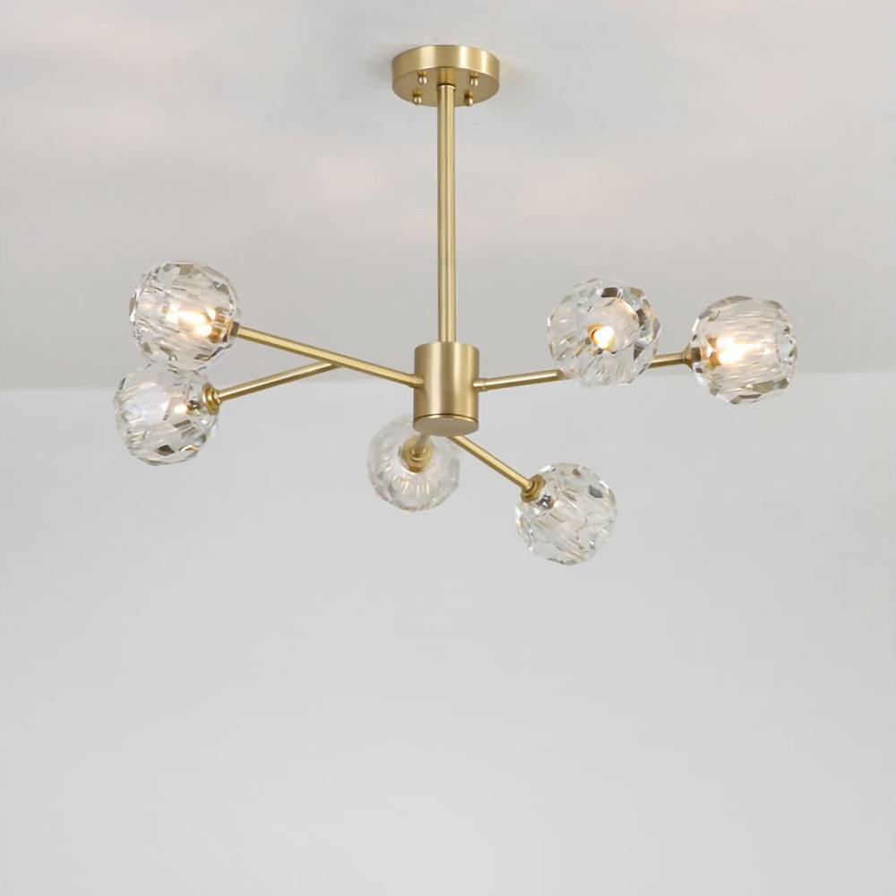 Crystal Ball Round Cluster Chandelier - Lamp Outdoor