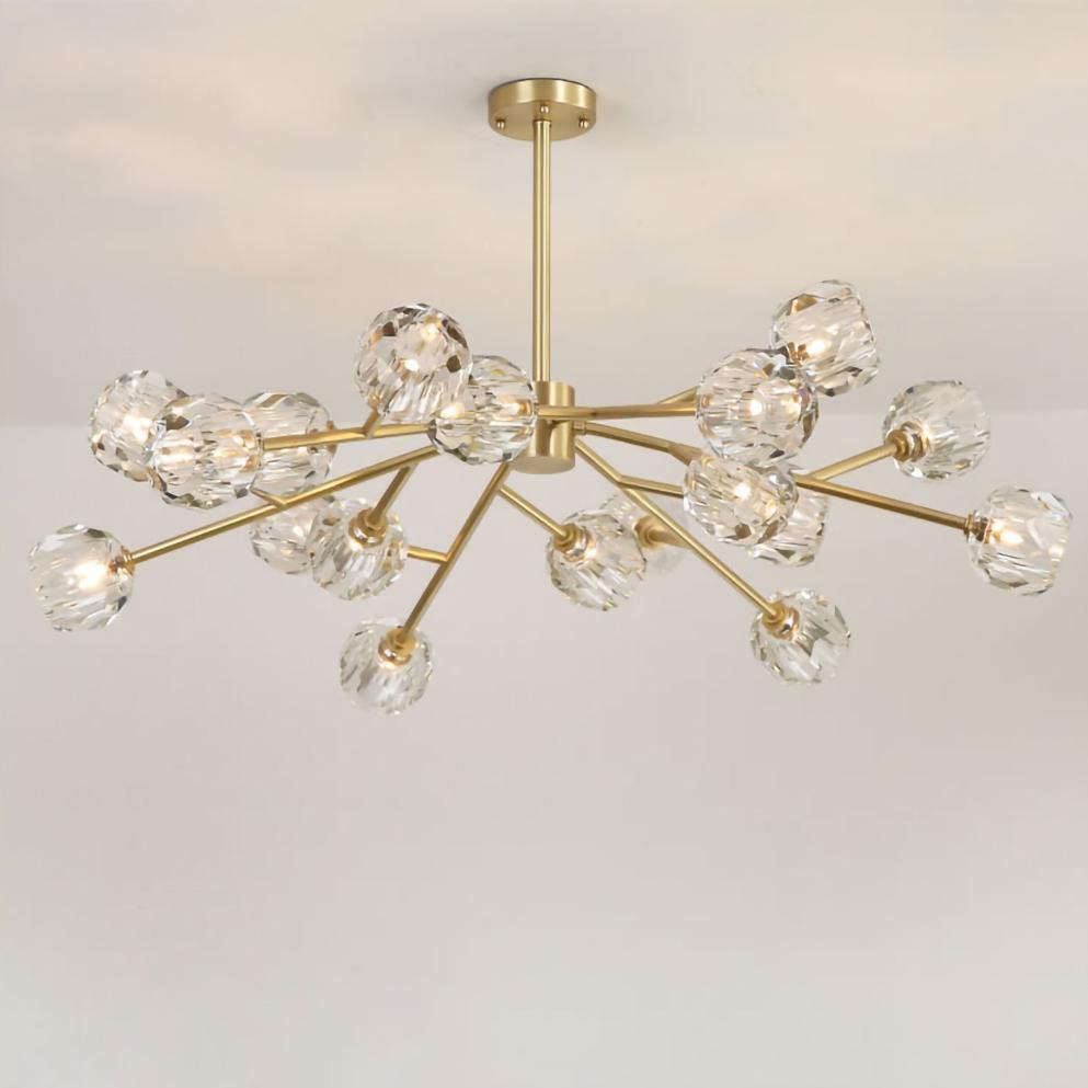 Crystal Ball Round Cluster Chandelier - Lamp Outdoor