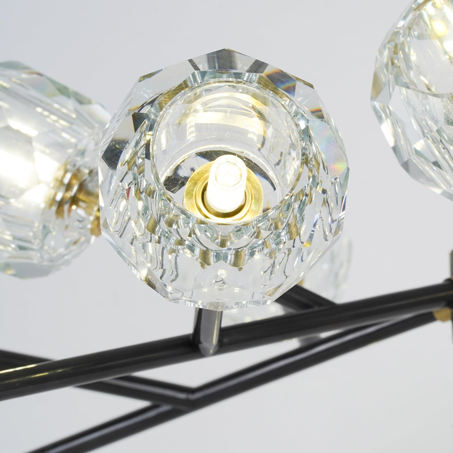 Crystal Ball Round Cluster Chandelier - Lamp Outdoor