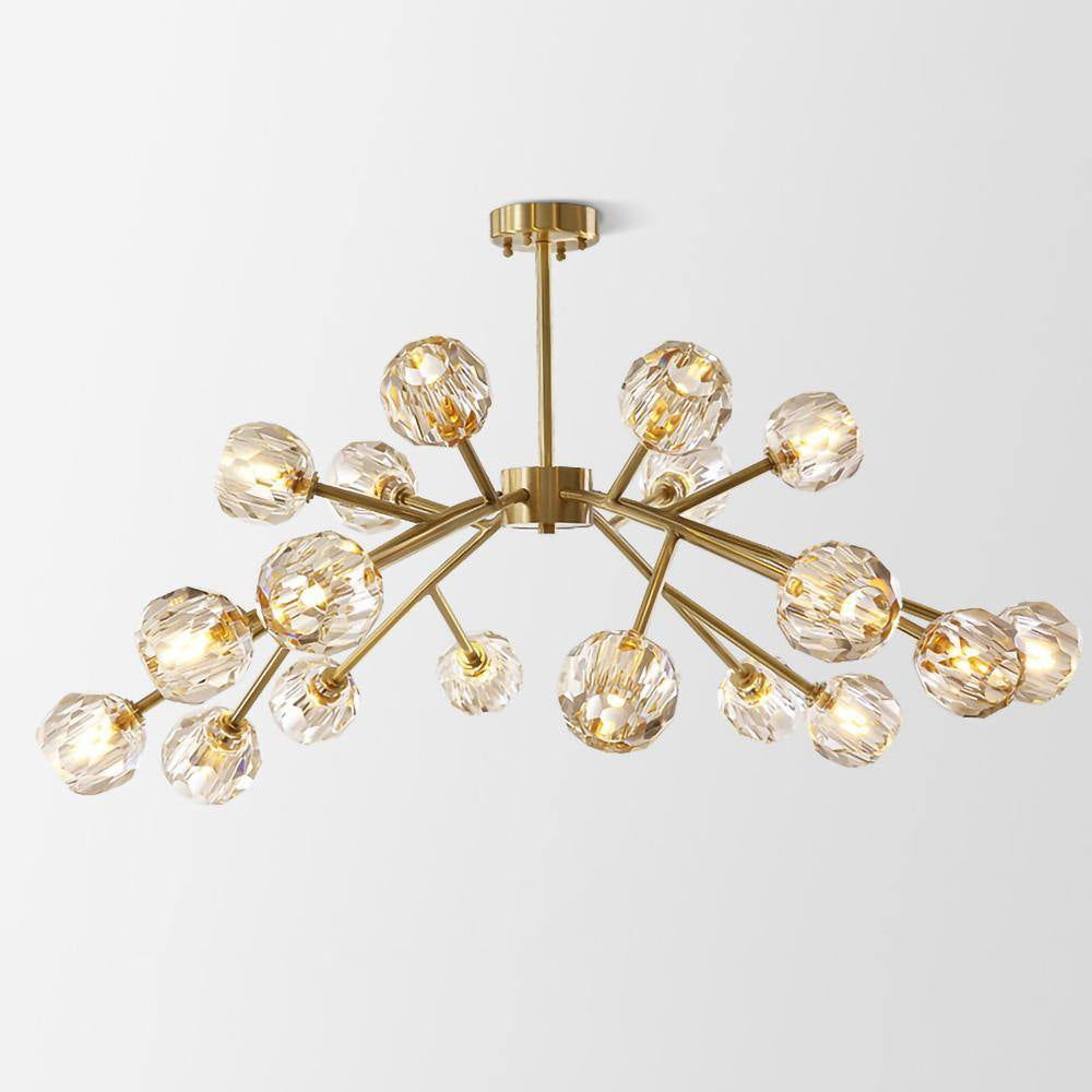 Crystal Ball Round Cluster Chandelier - Lamp Outdoor
