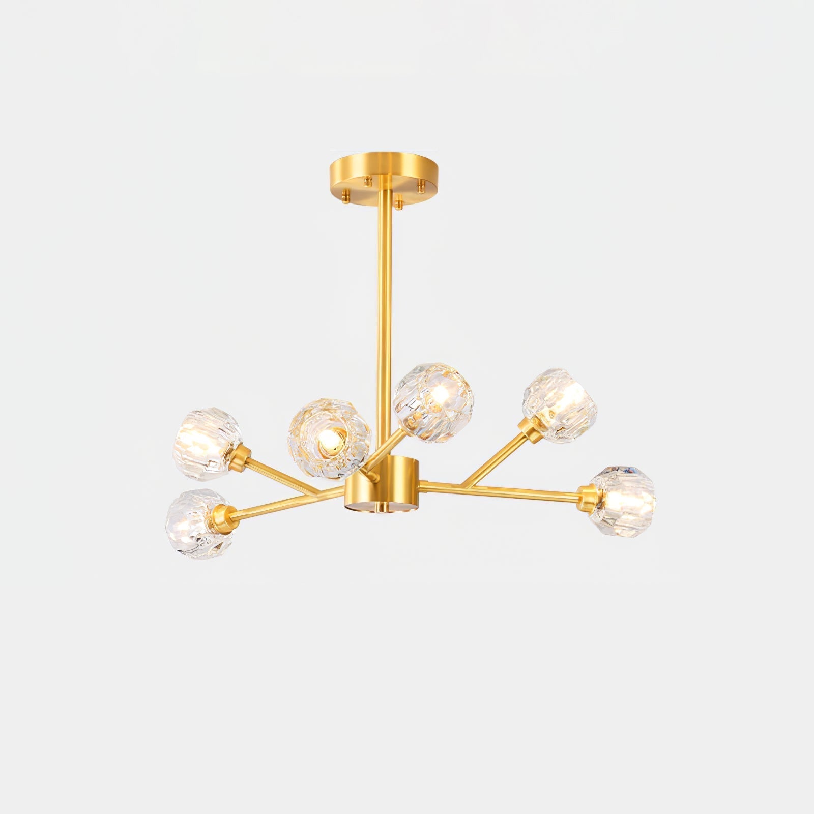 Crystal Ball Round Cluster Chandelier - Lamp Outdoor