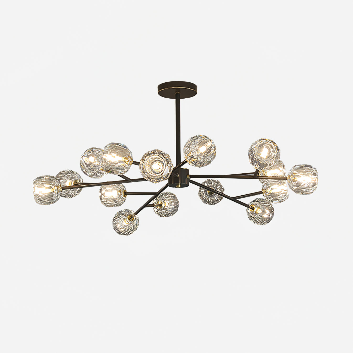 Crystal Ball Round Cluster Chandelier - Lamp Outdoor