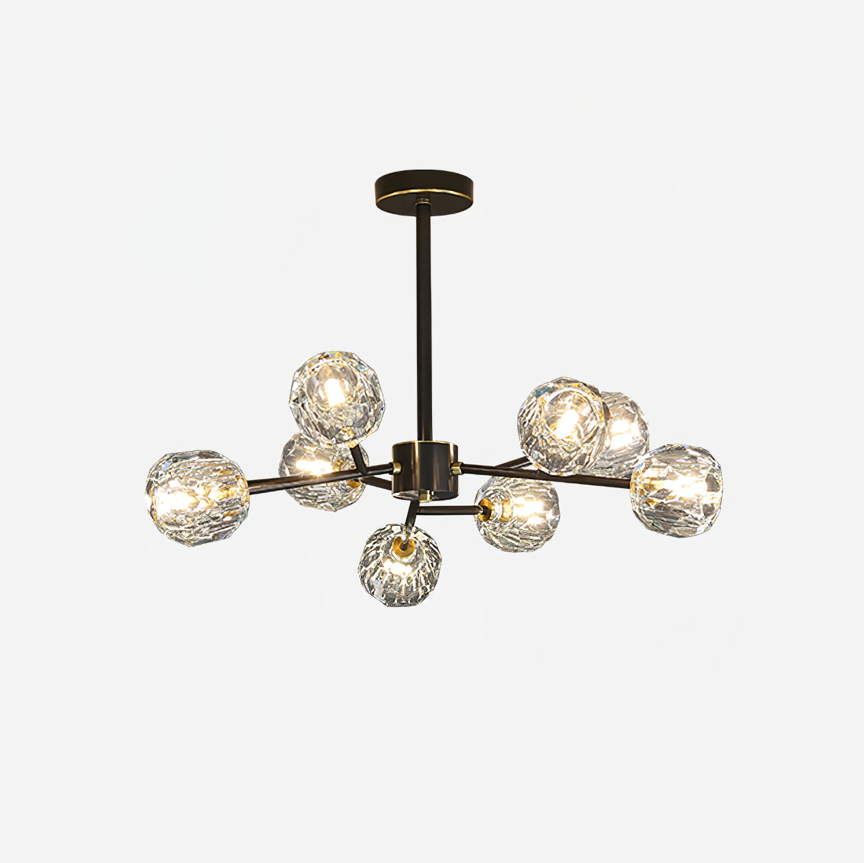 Crystal Ball Round Cluster Chandelier - Lamp Outdoor