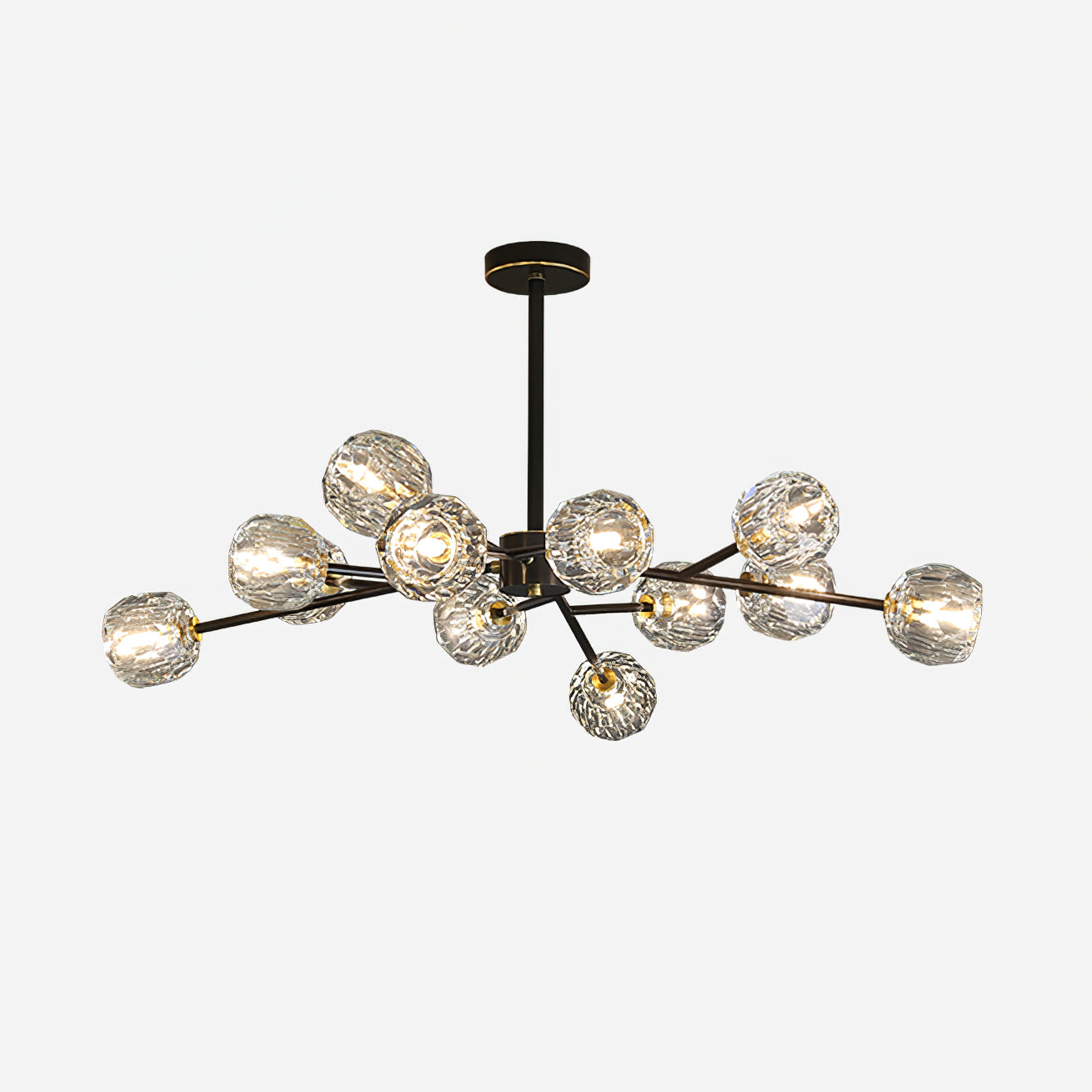 Crystal Ball Round Cluster Chandelier - Lamp Outdoor