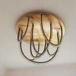 Crystal Individual Creativity Corde Metal Crystal Ceiling Light - Lamp Outdoor