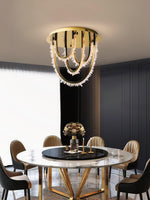 Crystal Individual Creativity Corde Metal Crystal Ceiling Light - Lamp Outdoor