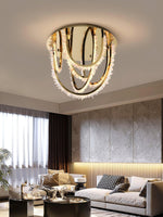 Crystal Individual Creativity Corde Metal Crystal Ceiling Light - Lamp Outdoor