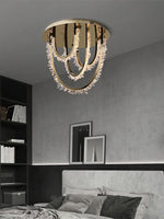 Crystal Individual Creativity Corde Metal Crystal Ceiling Light - Lamp Outdoor