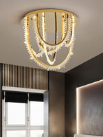 Crystal Individual Creativity Corde Metal Crystal Ceiling Light - Lamp Outdoor