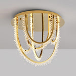Crystal Individual Creativity Corde Metal Crystal Ceiling Light - Lamp Outdoor