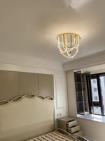 Crystal Individual Creativity Corde Metal Crystal Ceiling Light - Lamp Outdoor