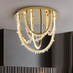 Crystal Individual Creativity Corde Metal Crystal Ceiling Light - Lamp Outdoor