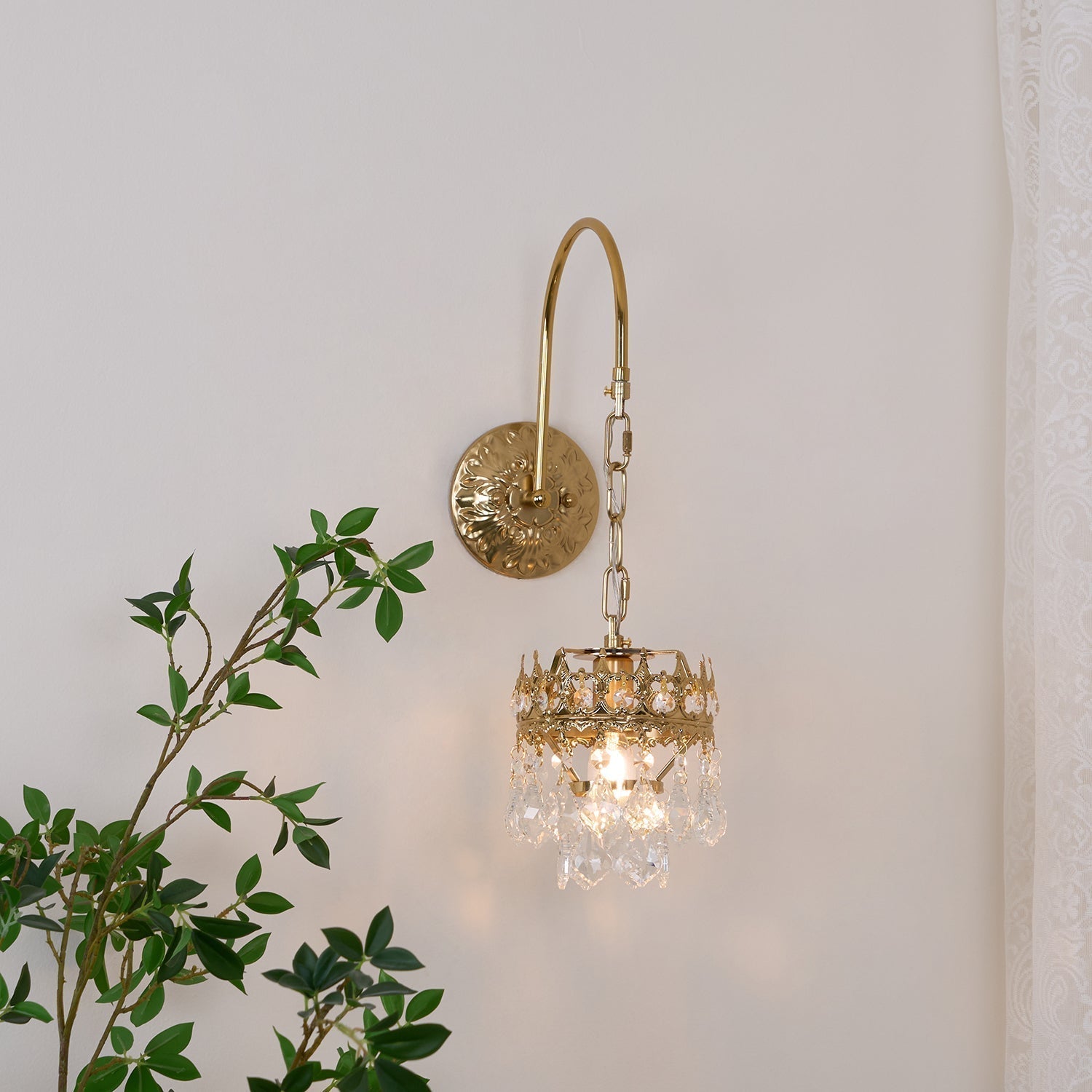 Crystal Crown Sconce - Lamp Outdoor