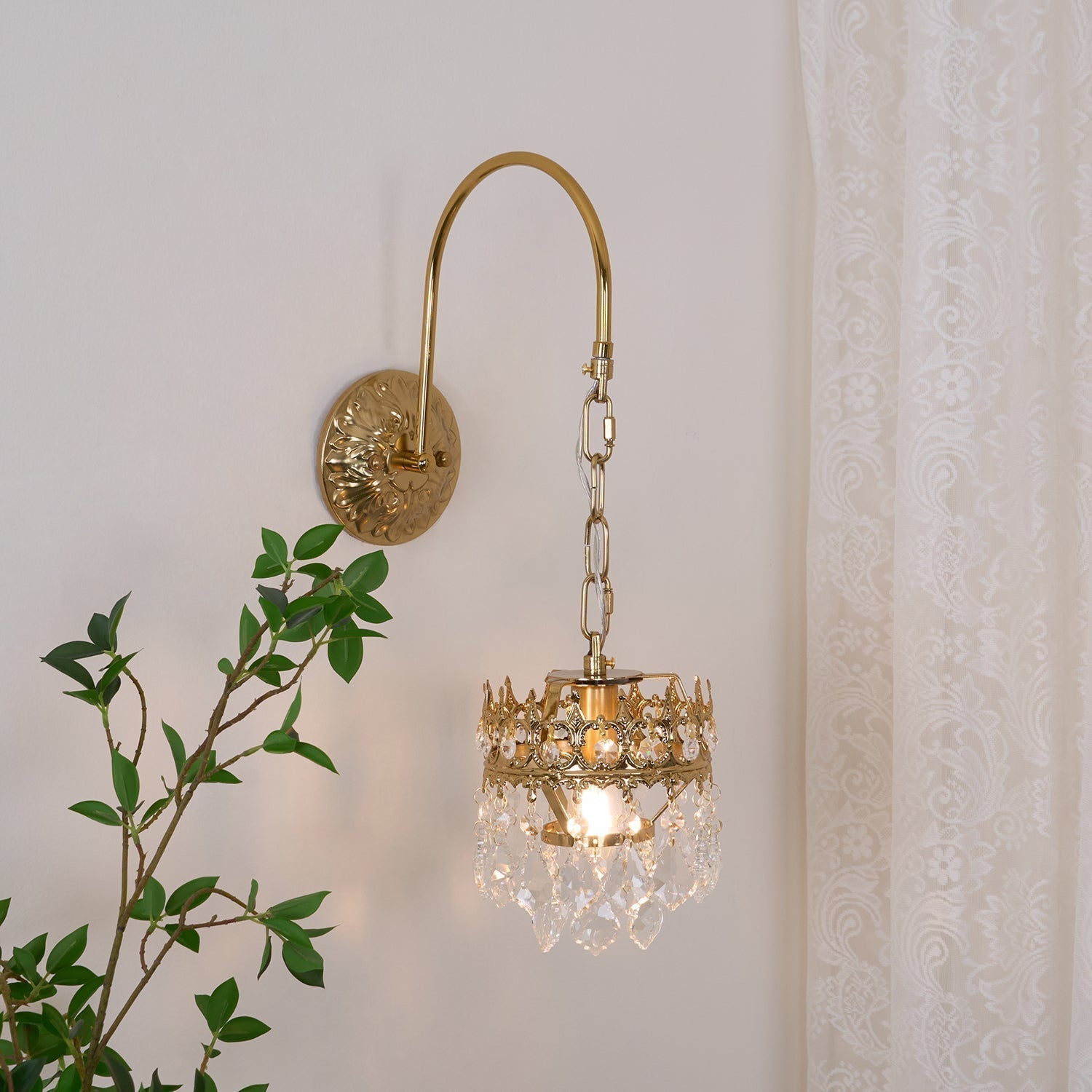 Crystal Crown Sconce - Lamp Outdoor
