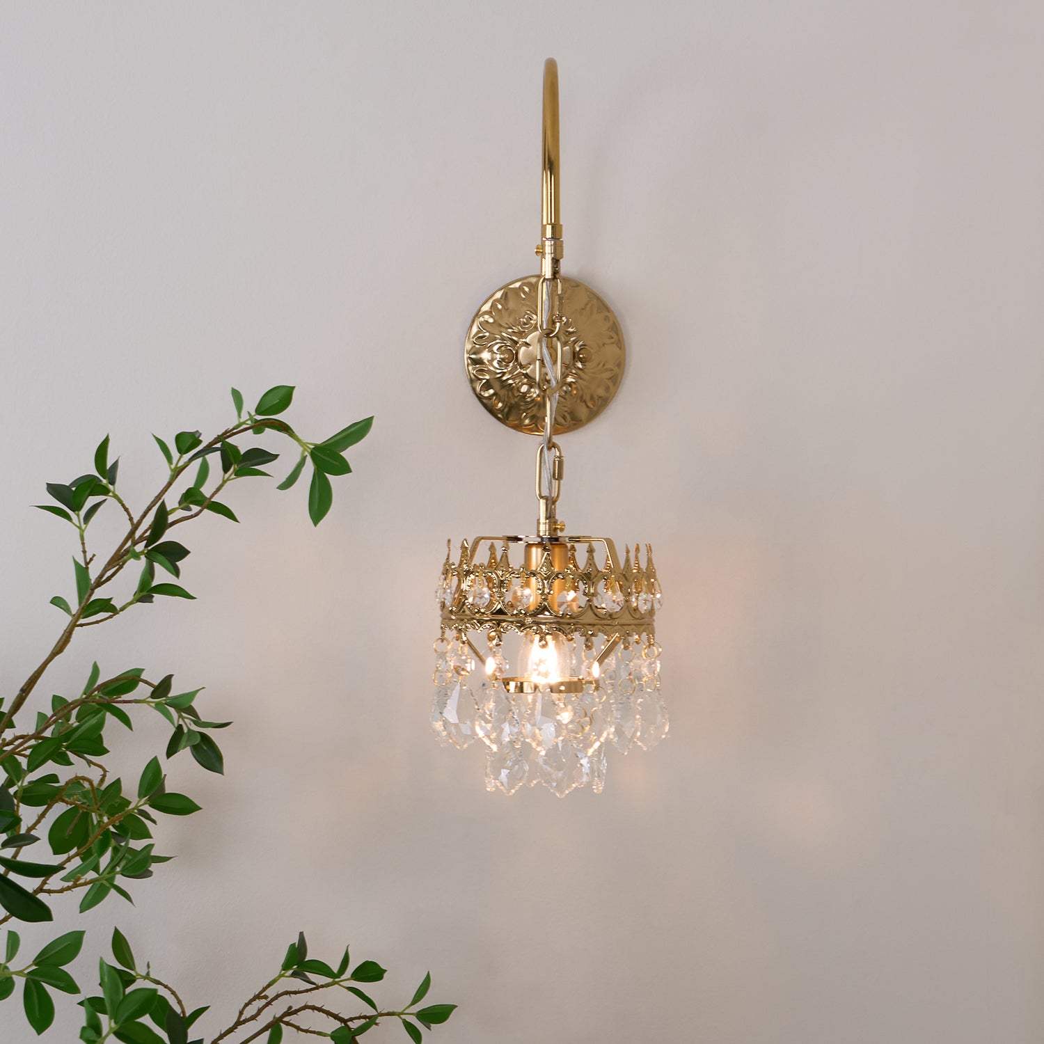 Crystal Crown Sconce - Lamp Outdoor