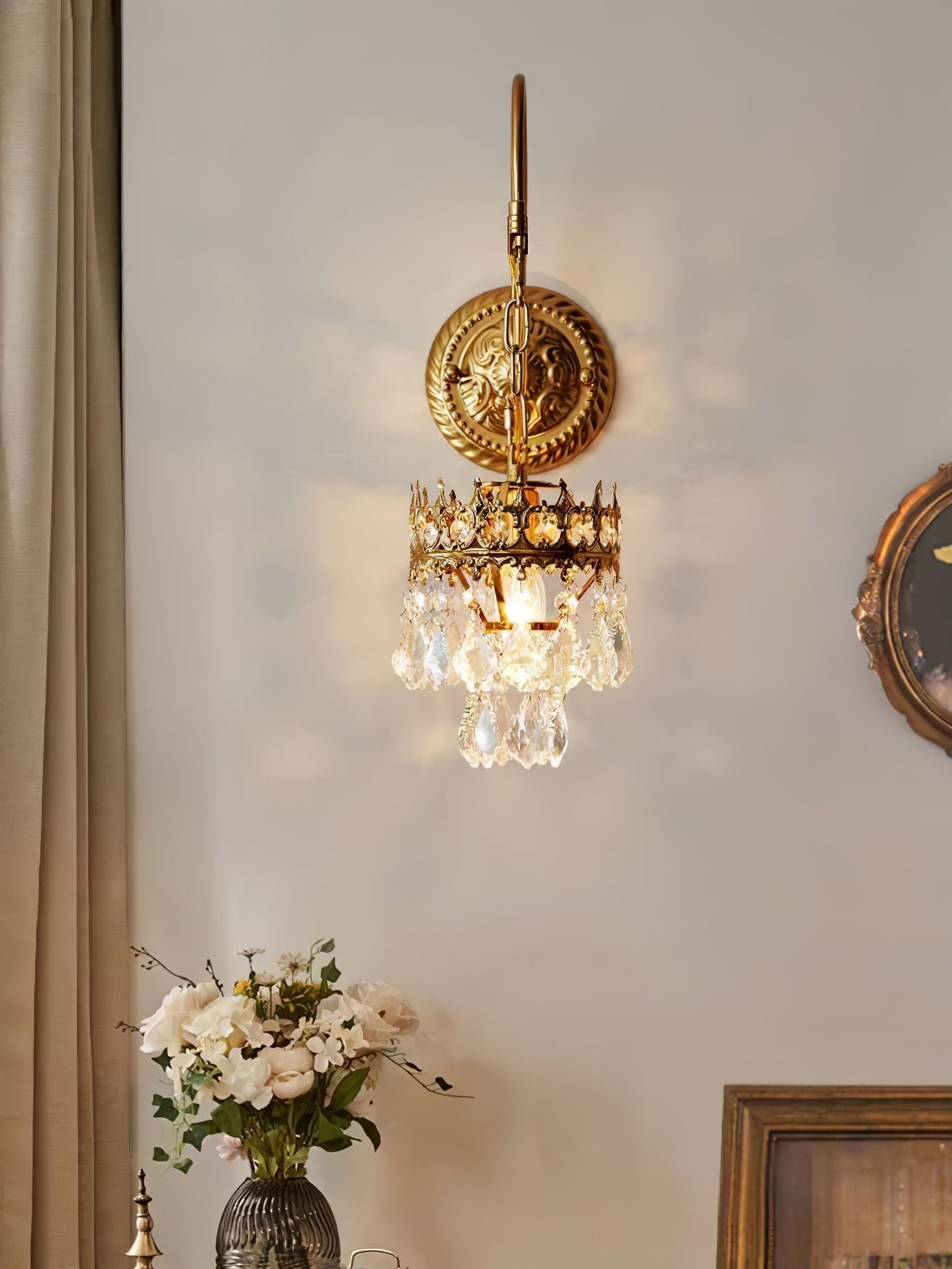Crystal Crown Sconce - Lamp Outdoor