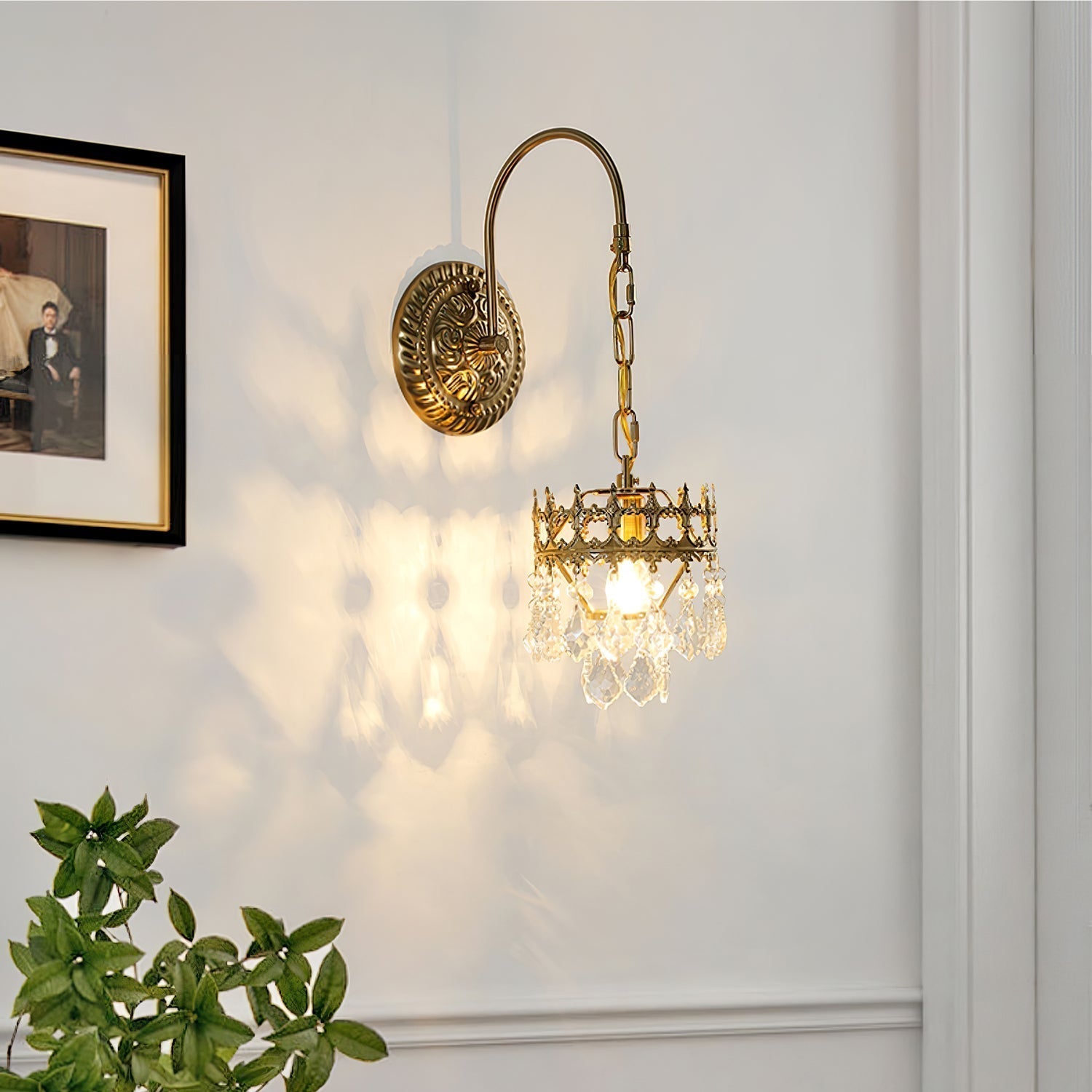 Crystal Crown Sconce - Lamp Outdoor