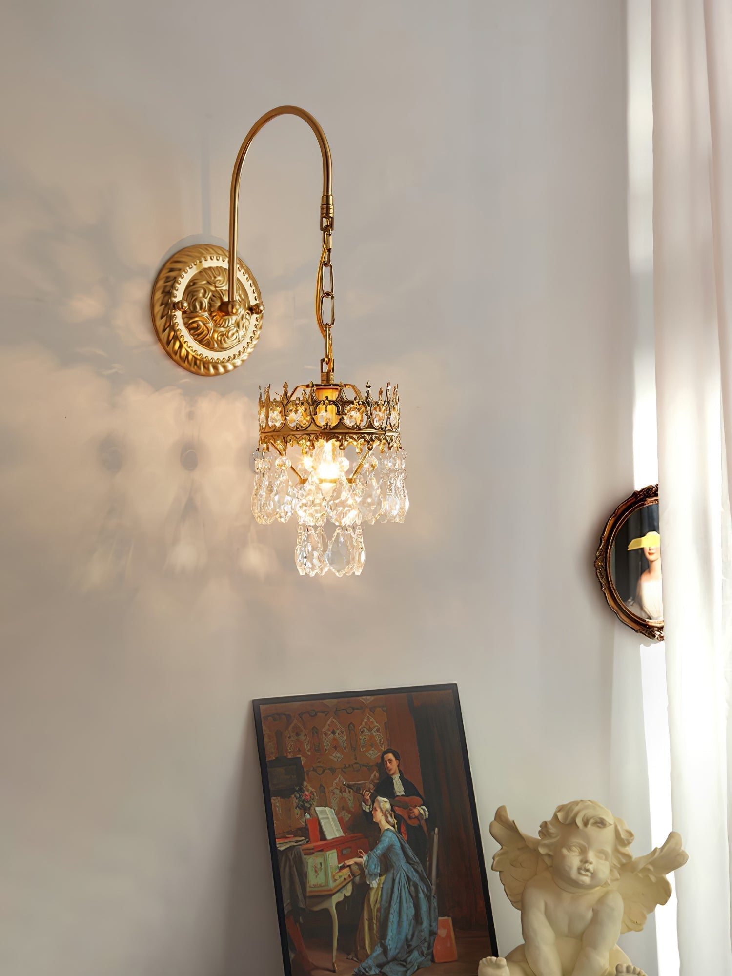 Crystal Crown Sconce - Lamp Outdoor