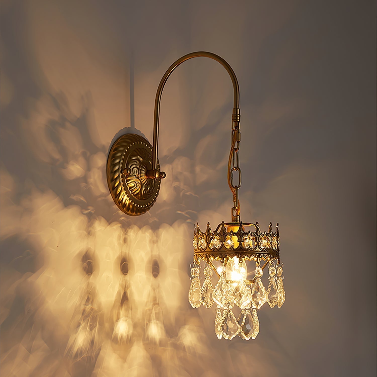 Crystal Crown Sconce - Lamp Outdoor