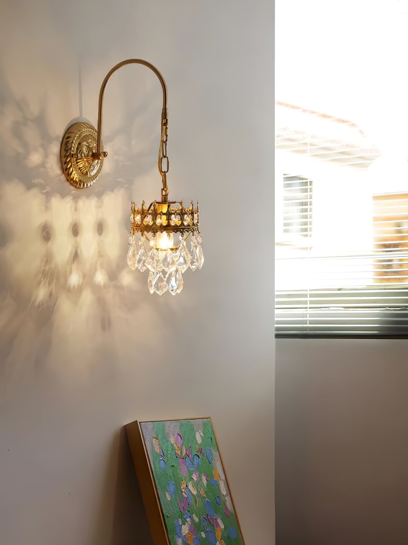 Crystal Crown Sconce - Lamp Outdoor