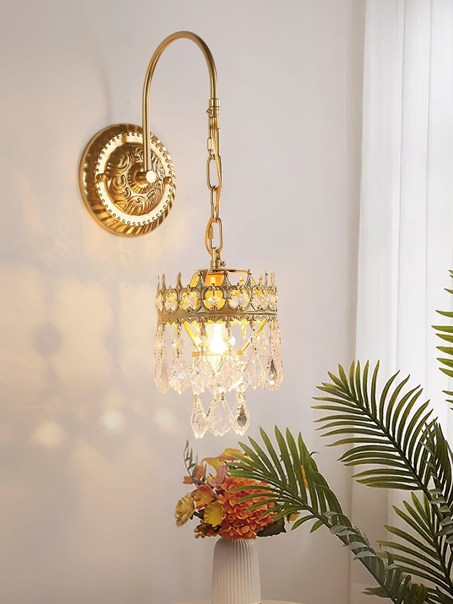 Crystal Crown Sconce - Lamp Outdoor