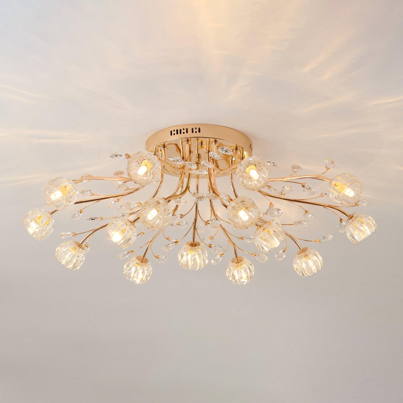 Crystal Flower Ceiling Light - Lamp Outdoor