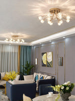 Crystal Flower Ceiling Light - Lamp Outdoor