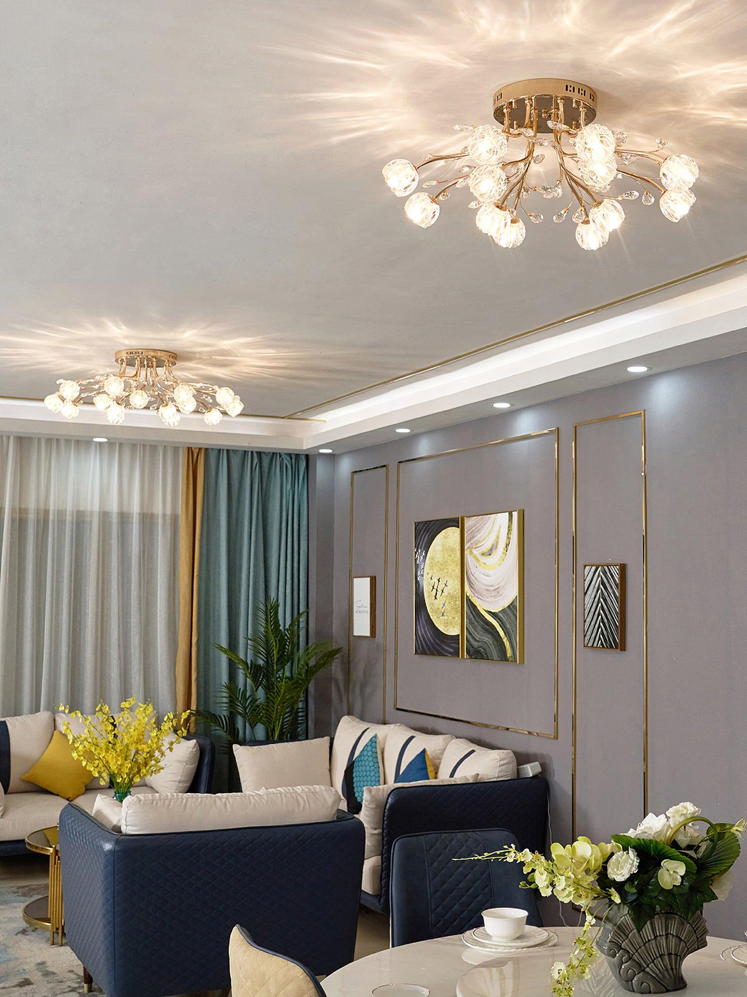 Crystal Flower Ceiling Light - Lamp Outdoor