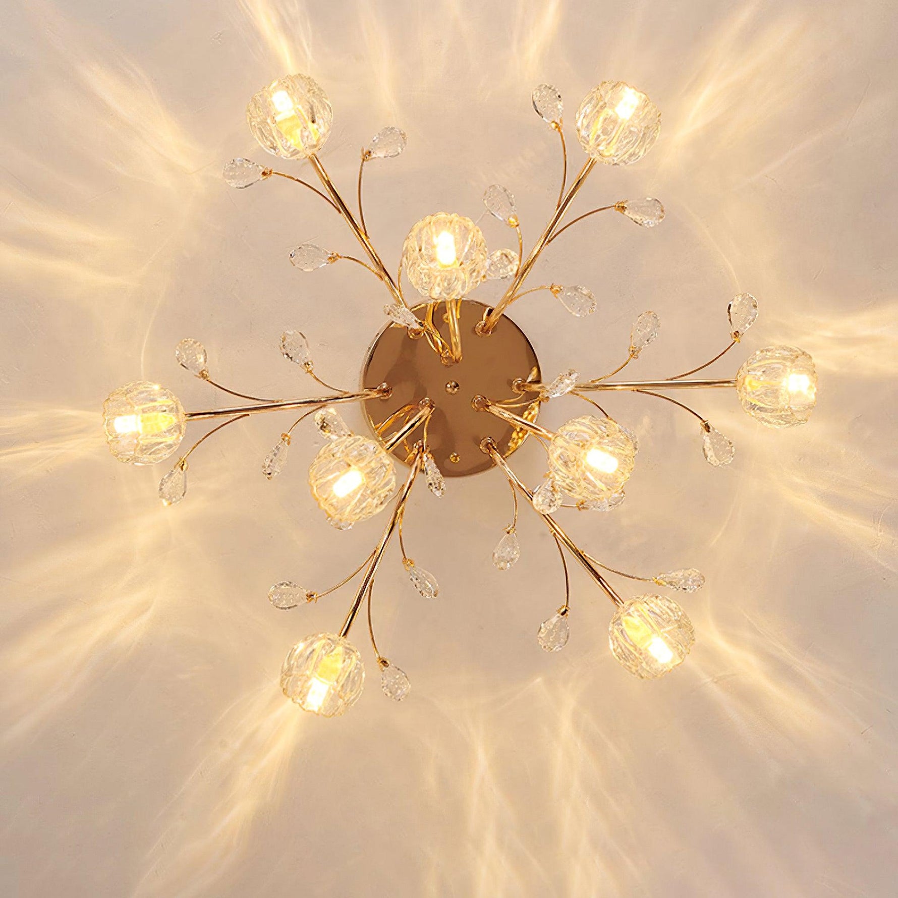 Crystal Flower Ceiling Light - Lamp Outdoor