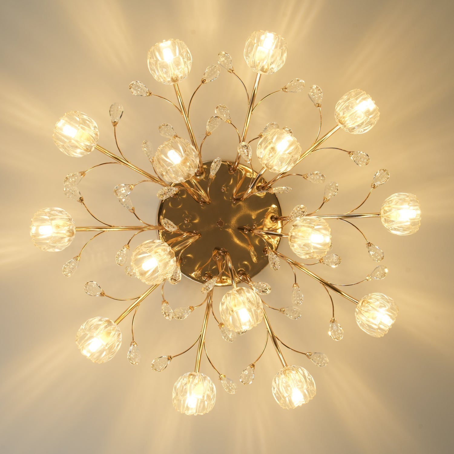 Crystal Flower Ceiling Light - Lamp Outdoor