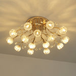 Crystal Flower Ceiling Light - Lamp Outdoor