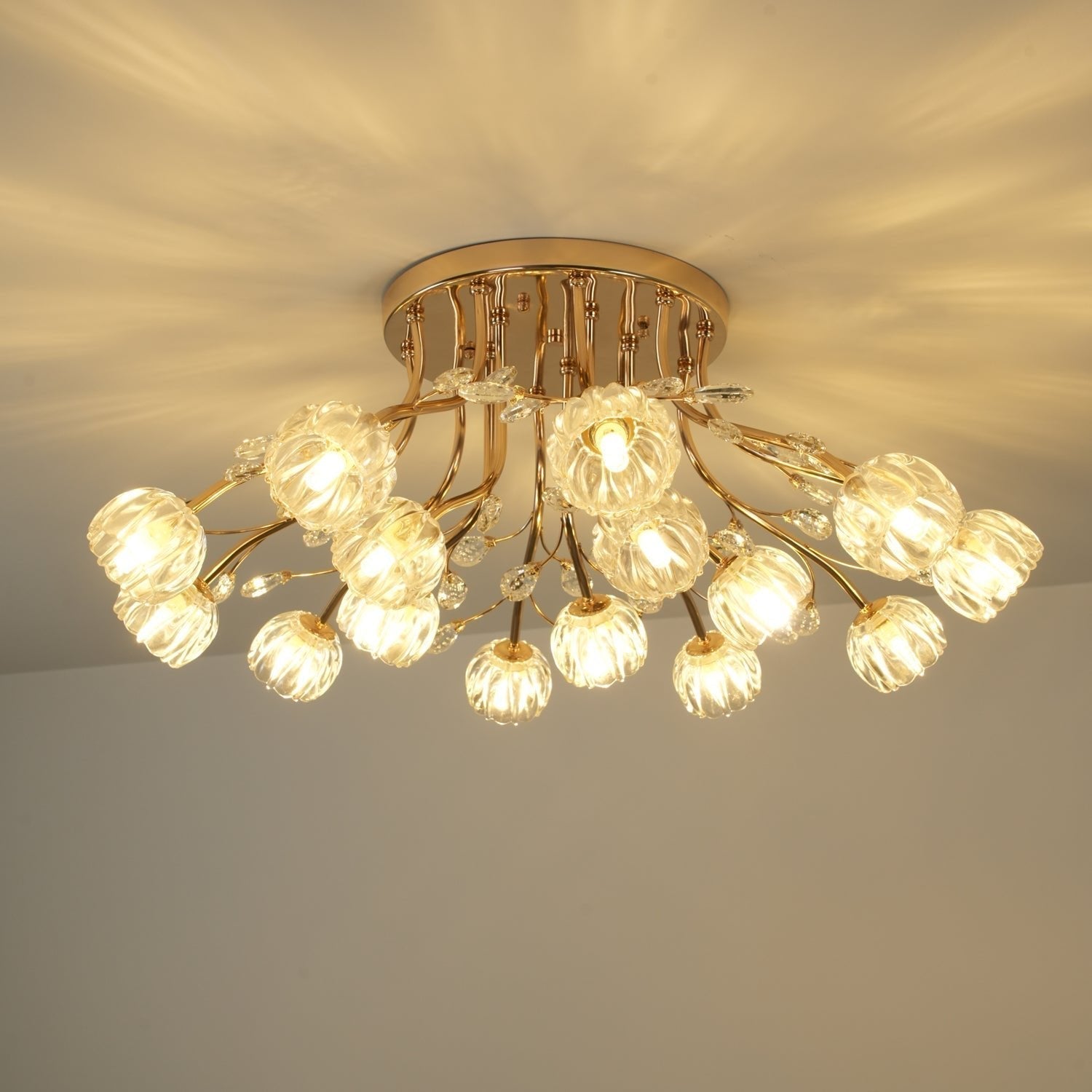 Crystal Flower Ceiling Light - Lamp Outdoor