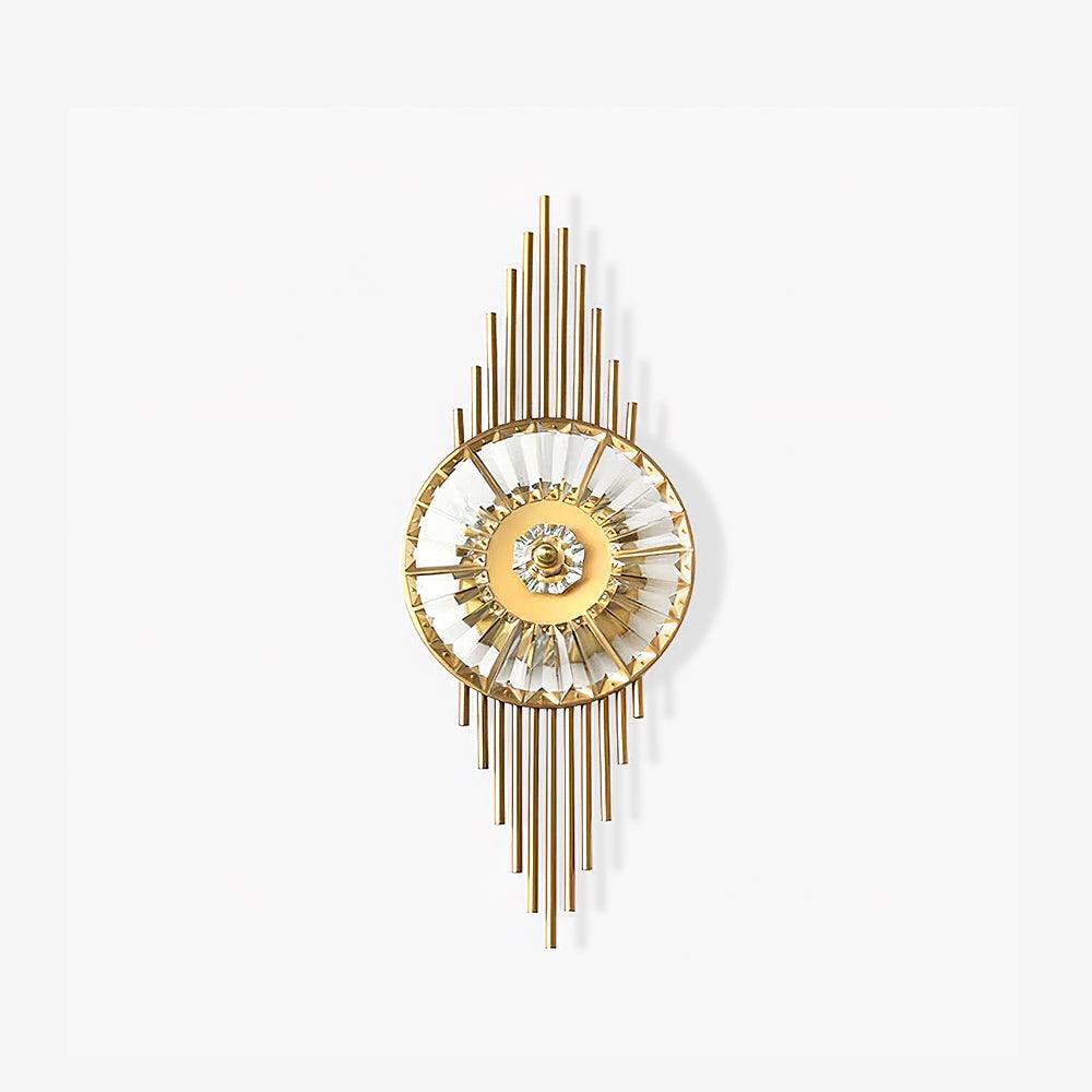 Crystal Gear Gold Wall Light - Lamp Outdoor