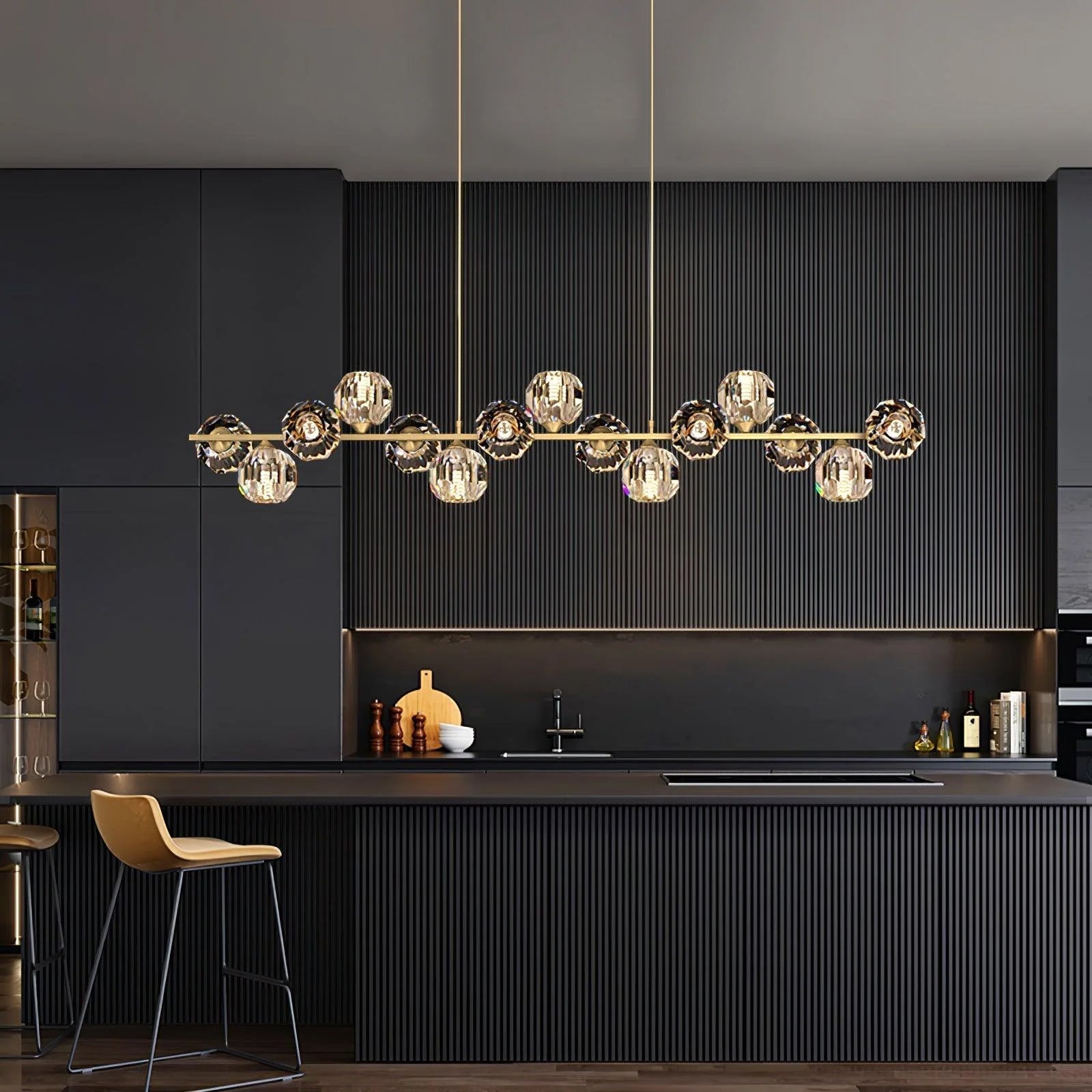 Crystal Glass Ball Chandelier - Lamp Outdoor